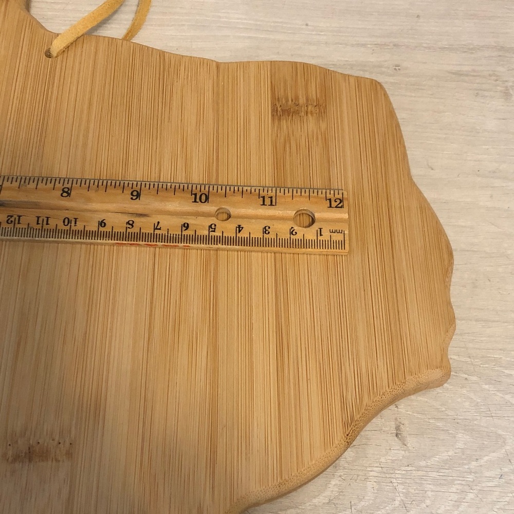 Totally Bamboo Texas State Shaped charcuterie Serving & Cutting Board Pls Read - Picture 4 of 5